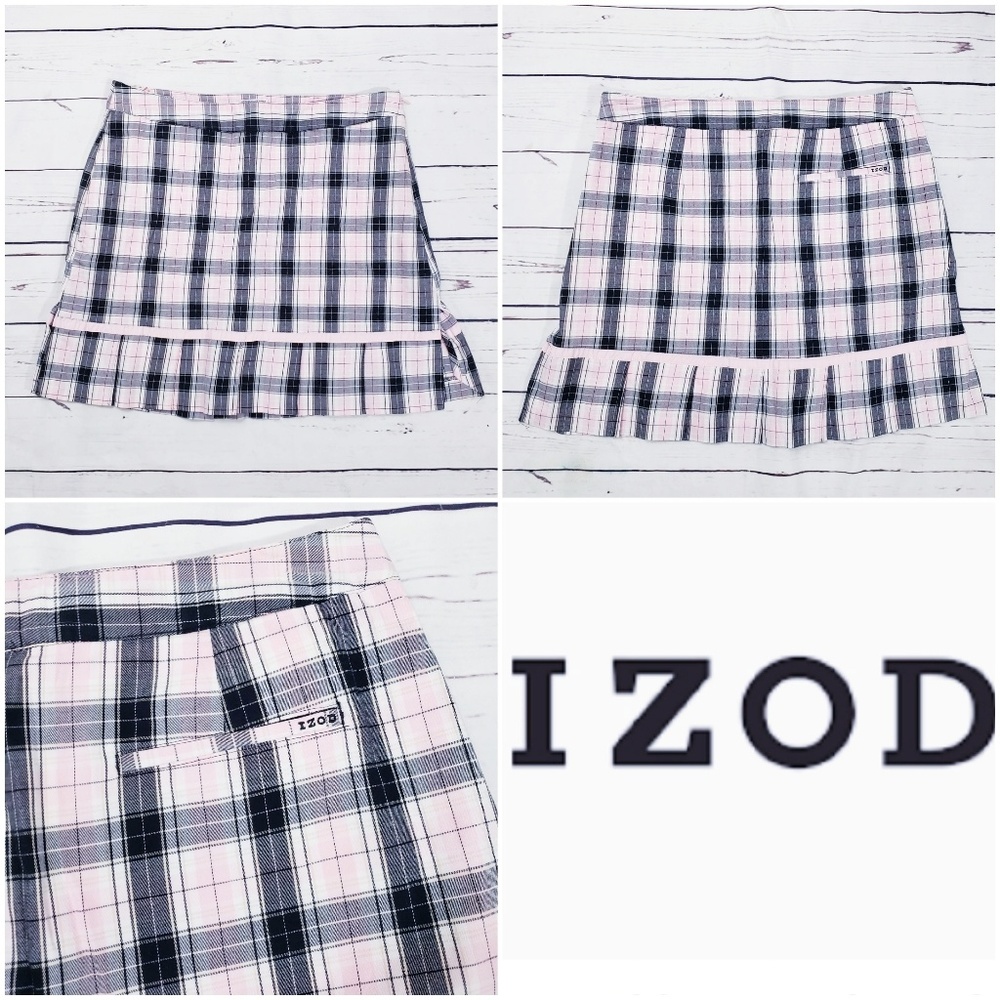 IZOD checkered golf/tennis Athletic skirt